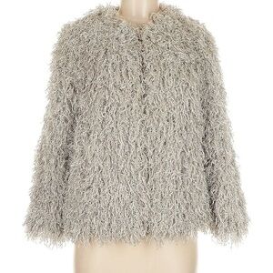 Zara Light Gray Teddy Jacket